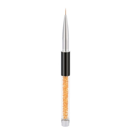 BQAN Nail Art Painting Brush 9mm Crystal Acrylic Nail Art UV Gel Painting Line Brush Nylon Hair Pen Manicure Nail Liner