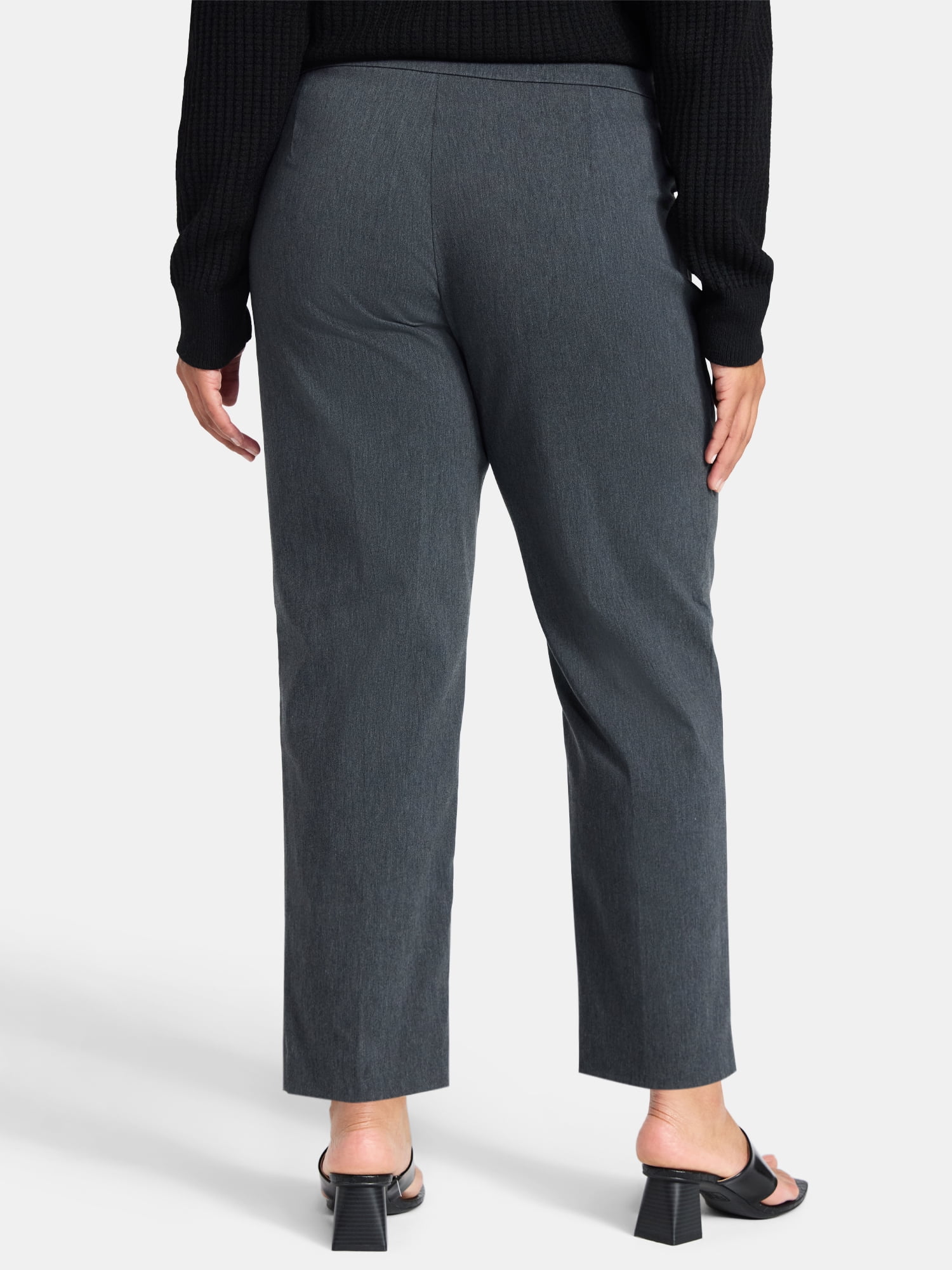 Just My Size by Hanes Women's Plus Millennium Slim Pants, Regular and Petite, Sizes 1X-4X