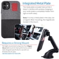 thumbnail image 2 of Dockem iPhone 11 Luxe M1 Card Case; Built-in Metal Plate, 1 Lay-Flat Card Slot, Black/Grey, 2 of 9