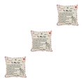 thumbnail image 2 of Matsuzay Funda de almohada de fibra cuadrada, funda de almohada con letras, funda de cojín de sofá lavable, mamá a hijo Mamá a Hijo 3piezas, 2 of 6