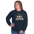 thumbnail image 5 of US Navy Sister Military Logo Ribbon Women Crewneck Sweatshirt Brisco Brands M, 5 of 6