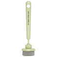 thumbnail image 2 of Kitchen Dish Brush, Torqee Long Handle Pot Scrubber, Handy Cookware Cleaner, for General Household Cleaning and Regular Kitchen Maintenance, Green 4PC, 2 of 5