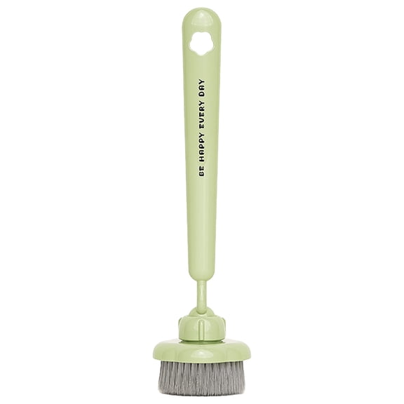 Long-Handle Rotating Pot and Pan Scrubber, 1-Pack Dish Brush with Ergonomic Grip for Cleaning Stove, Bottles and Jars, Durable Kitchen Tool