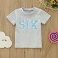 thumbnail image 2 of YuYuBao Toddler Boys Tshirts Summer Short Sleeve 1st Birthday Letter Embroidery T-Shirts Kids Boys Girls Gift Tops, 2 of 5