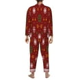 thumbnail image 5 of Kll Merry Christmas Sleepwear Mens Flannel Pajamas,Long Cotton Pj Set, 5 of 9