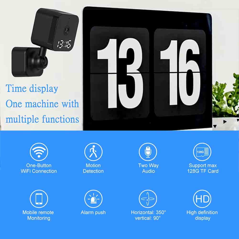 Bouanq Home Security Camera System, 1080p HD Indoor WiFi Camera, 360掳Lens Baby Monitor, Motion Detection, Two-Way Audio, Night Vision, Cloud & SD Card Storage(White)