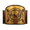 thumbnail image 3 of Meyda Tiffany 136458 12" W Personalized Black Dog Lodge Wall Sconce - Copper, 3 of 3