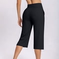 thumbnail image 6 of Women's Mid Waist Faux Two-Piece Yoga Shorts, Tummy Control Sport Shorts with Side Zip Pockets, Quick-Dry Compression Fit for Running, Gym, Workout, Casual Summer | TruBelle,Black L, 6 of 9