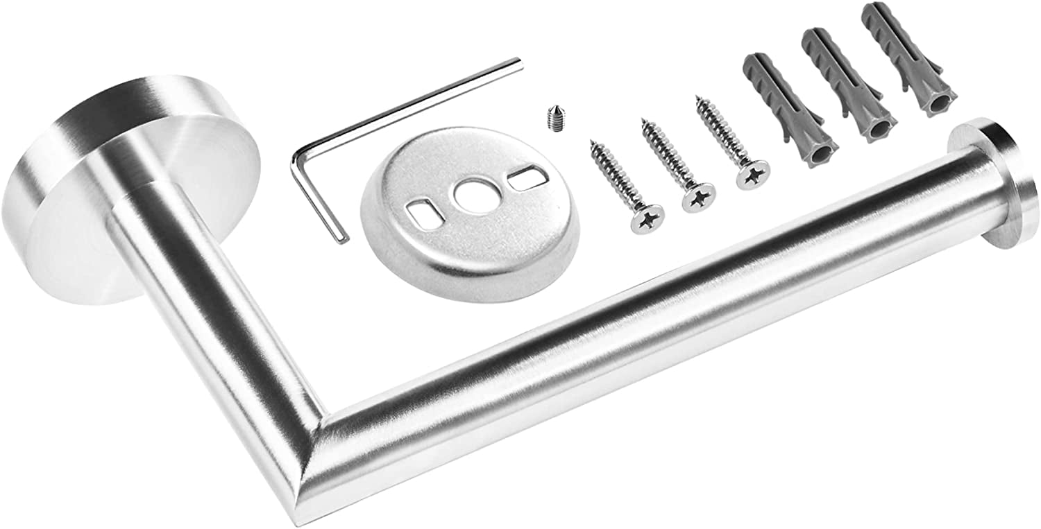 HITSLAM Toilet Paper Holder Wall Mount,Brushed Nickel Toilet Paper Roll Holder for Bathroom