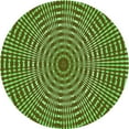 thumbnail image 1 of Ahgly Tapis Rond Lavable en Machine Intérieur Transitionnel Vert Pois, 4 Pieds Rond, 1 of 7