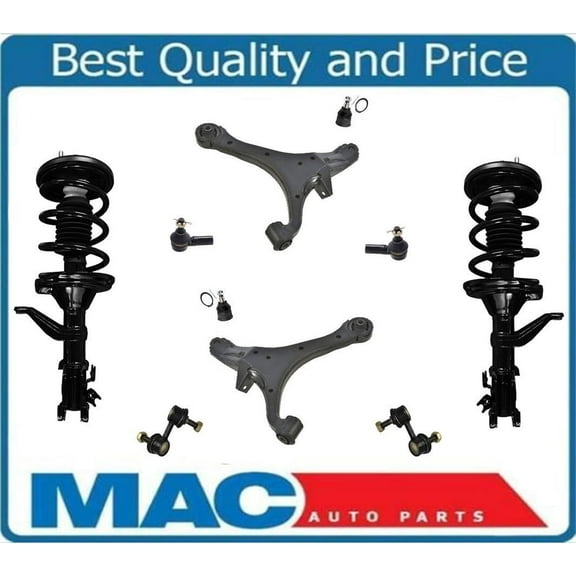 Front Complete Strut Lower Control Arms Tie Rods & Links Fits Element 03-11