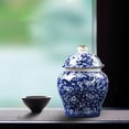 thumbnail image 3 of Tarro de para jengibre, bote de té de estilo Oriental, tarro de almacenamiento esmaltado, florero de cerámica decorativo para el hogar, Fernando tarro de jengibre, 3 of 8