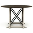 thumbnail image 3 of Furniture of America Knix Rustic Wood 5-Piece Dining Set in Antique White, 3 of 11