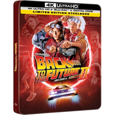 Back to the Future Part II 40th Anniversary (Steelbook) (4K Uktra HD   Blu-ray   Digital Copy), Comedy, Universal