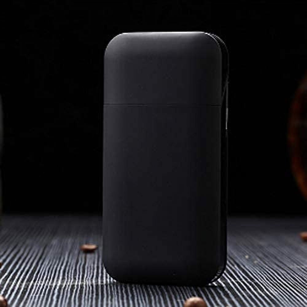 Multifunctional 20 PACK SLIM Cigarette Cigar Storage Case With USB Rechargeable Windproof Electric Flame Less Lighter- BLACK COLOR for King Size and Long 100s SLIM Cigarette (FREE CAR sticky pad for P