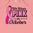 thumbnail image 4 of Inktastic Breast Cancer Awareness We Wear Pink in October Girls Baby Bodysuit, 4 of 5