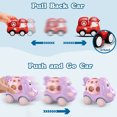 thumbnail image 6 of Baby Mini Pull Back Car, 8PCS Toy Car for Toddler 1-3,12-18 Months Baby  Rattle Roll Soft Car Friction Power Vehcile, Perfect Gift for 2 Year Old Boys Girls, 6 of 10
