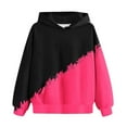 thumbnail image 7 of Hooded Sweatshirts For Boys Long Sleeve Print Pullover Tops Stylish Loose Casual Hoodies With Kanga Pocket (3-4 Years, Hot Pink), 7 of 7