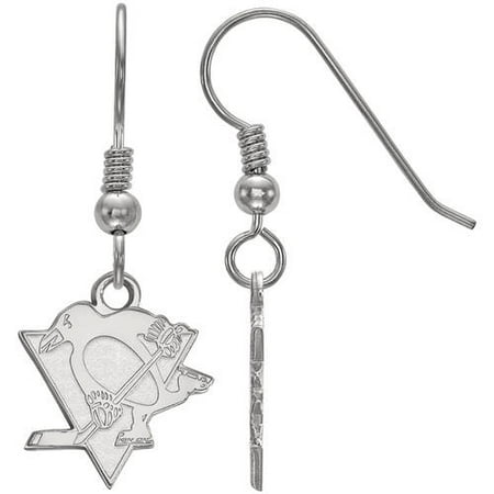 Logoart Nhl Pittsburgh Penguins Sterling Silver Small Dangle Logoart Nhl Pittsburgh Penguins Sterling Silver Small Dangle Earrings