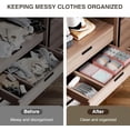 thumbnail image 7 of Drawer Organizers for Clothing, Set of 8 Dresser Drawer Organizers, Fabric Closet Organizers and Storage, Drawer Dividers for Baby Clothes, Socks, Belt, Tie (Pink), 7 of 7