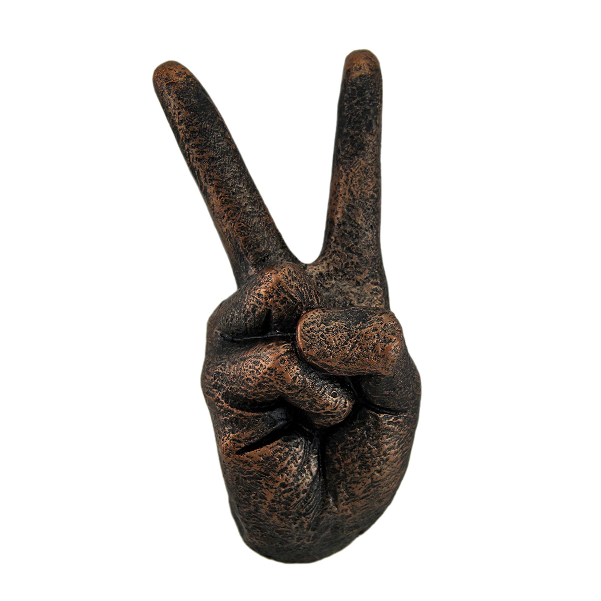 Antique Bronze Finish Peace Sign Hand Wall Hanging Walmart Canada