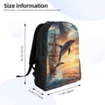 thumbnail image 4 of Fotbe Sailing Dancing Dolphin Mochila de Viaje para Laptop, Mochila Ejecutiva Delgada y Resistente 15.6", 4 of 8