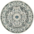 thumbnail image 4 of SAFAVIEH Evoke Teale Traditional Bordered Area Rug, Grey/Ivory, 11' x 11' Round, 4 of 8