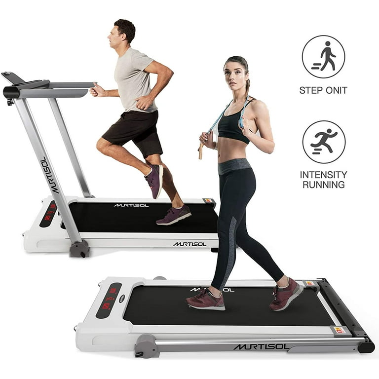 Murtisol Folding 2 in 1 Electric Motorized Treadmill Machine 1100W