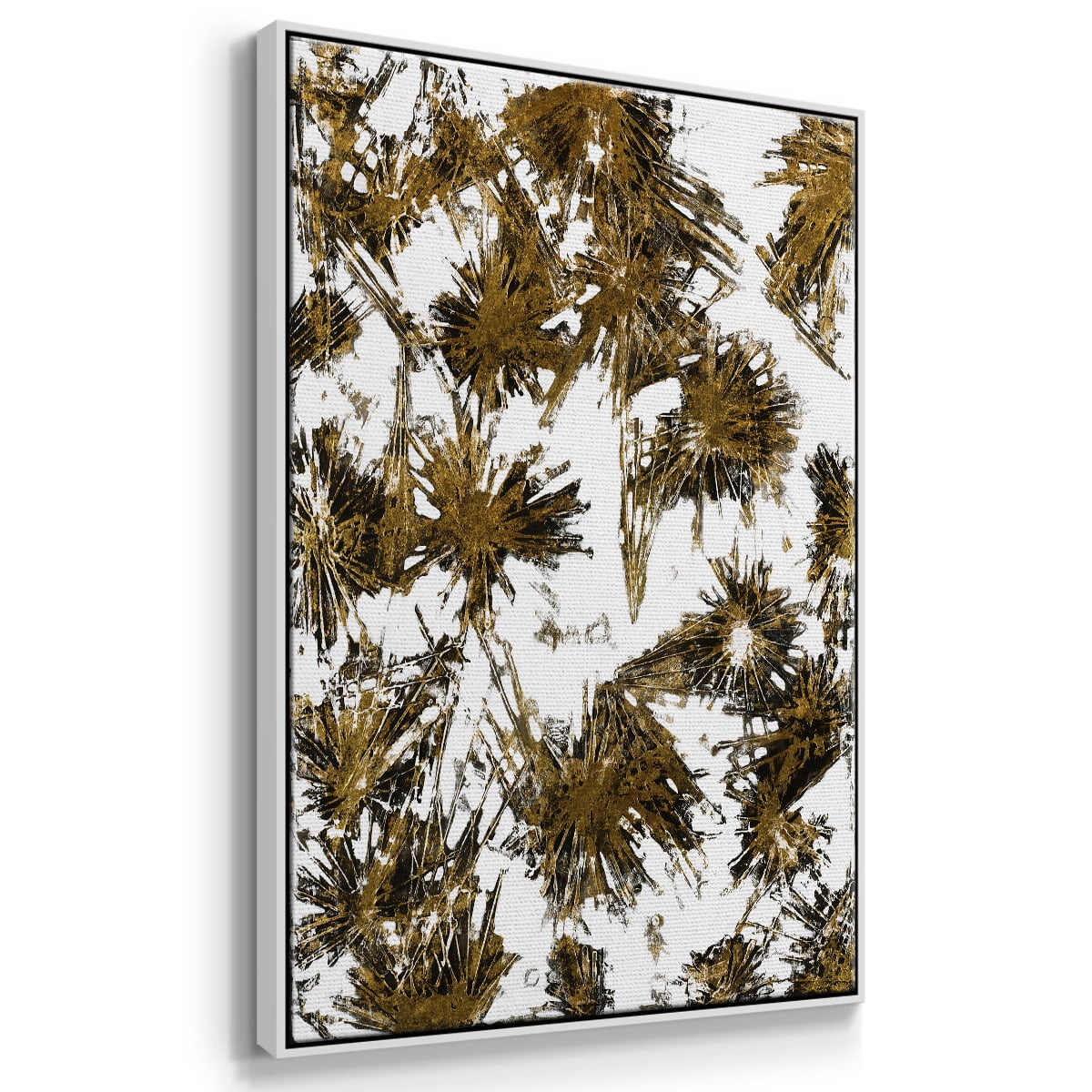 Fireworks Framed Premium Gallery Wrapped Canvas - Ready to Hang - 17 x 25 - White Floating Frame