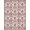 Pink Black, Pattern 7, variant on Design&I 8'x10' Washable Area Rug Snag-Free Coquette Vintage Rosette Border Ribbon Lattice Delicate Pink Flowing Dynamic for Dining Room, Large Office, Lounge