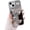 Silver Love, variant on for iPhone 14 Pro Case, [Shiny Chrome Silver Heart][Mirror Creative Phone Case][Stylish Plated 3D Heart] Soft TPU Drop and Shock Resistant for Women and Girls 6.1"