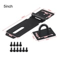 thumbnail image 3 of Stainless Steel Door Padlock Hasp Kit Anti Theft Folding Lock Buckle Plate Hitch, 3 of 6