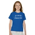 thumbnail image 3 of For A Second Bored Me EKG Humor Crewneck T Shirts Boy Girl Teen Brisco Brands X, 3 of 6