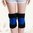 thumbnail image 4 of 1 Pair Tourmaline Self-Heating Kneepad Knee Support Thicken Magenet Warm Knee Pads Magnetic Therapy Knee Massager for Winter (Black and Blue), 4 of 8