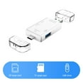 thumbnail image 6 of fankhu 6 IN 1 USB/Micro USB/Type C To SD TF Card Reader USB 3.0 OTG Adapter (White), 6 of 6