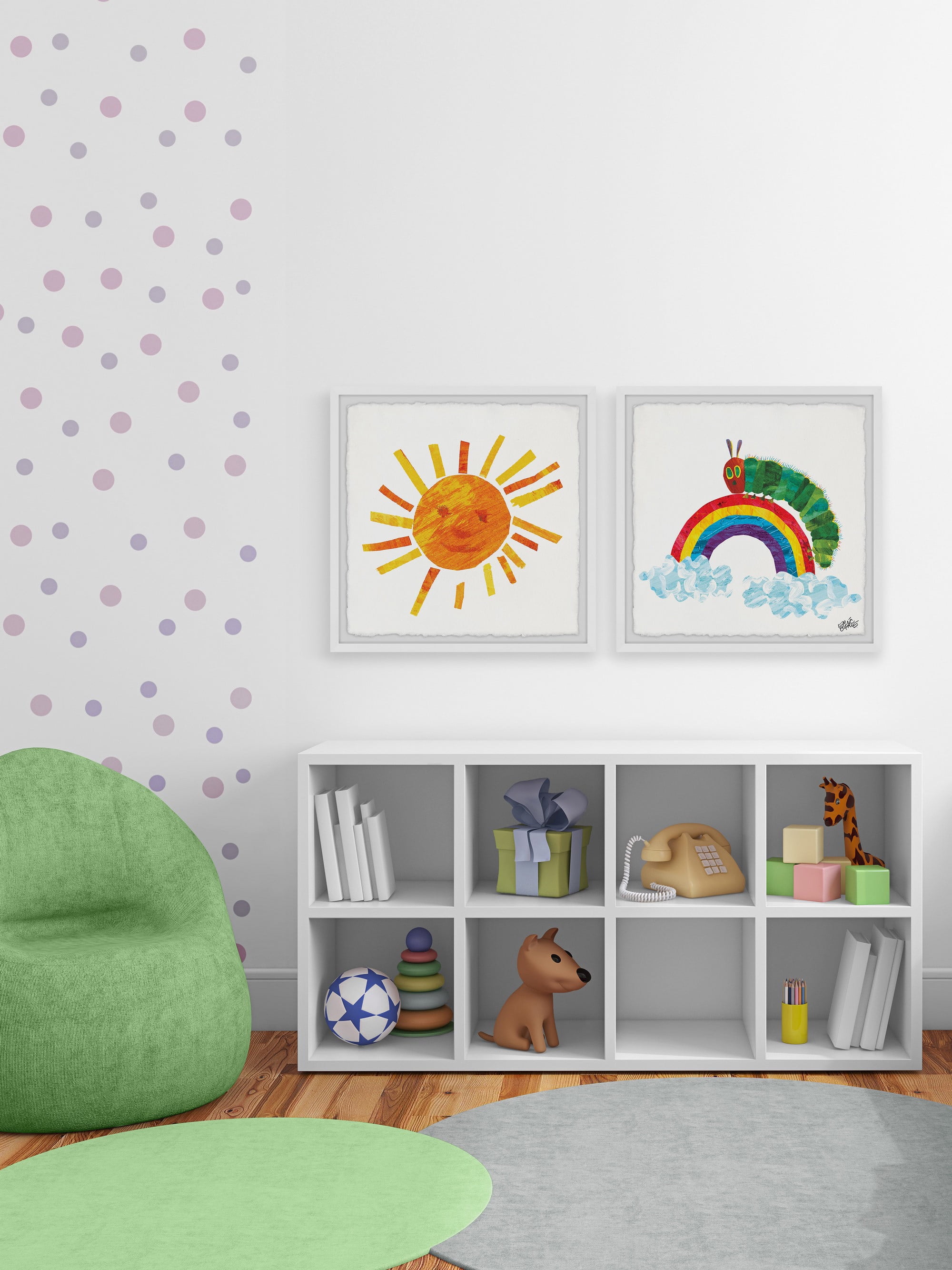 Marmont Hill Printed Insects Framed Art Prints, Set of 2, by Eric Carle
