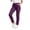 Purple, variant on Zynoxe Womens Pants with Pockets Comfortable Elastic Waist Sweatpant for Women Slim Fit Ankle Length Tapered Leg Trousers Summer Versatile Solid Color Golf Outdoor Pants S