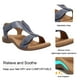 thumbnail image 5 of Sandalias ortopédicas cómodas para mujer, sandalias ortopédicas, sandalias casuales de playa con plataforma plana JadeP Sandalias ortopédicas cómodas para mujer, 5 of 8