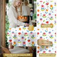 thumbnail image 5 of Pioneer Flower Floral Print Pattern Round Tablecloth 60 X 60 Inch, Wrinkle Resistant Wipeable Table Cloth for Kitchen Dining Picnic Patio Party, 5 of 6