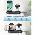 thumbnail image 6 of Wireless Charging Station, 4 in 1 Charging Dock Station Compatible with Apple iWatch Series SE 6 5 4 3 2, AirPods Pro and Pencil, Fast Wireless Charger for iPhone 12, 11,11 Pro Max, XR, XS, 6 of 8