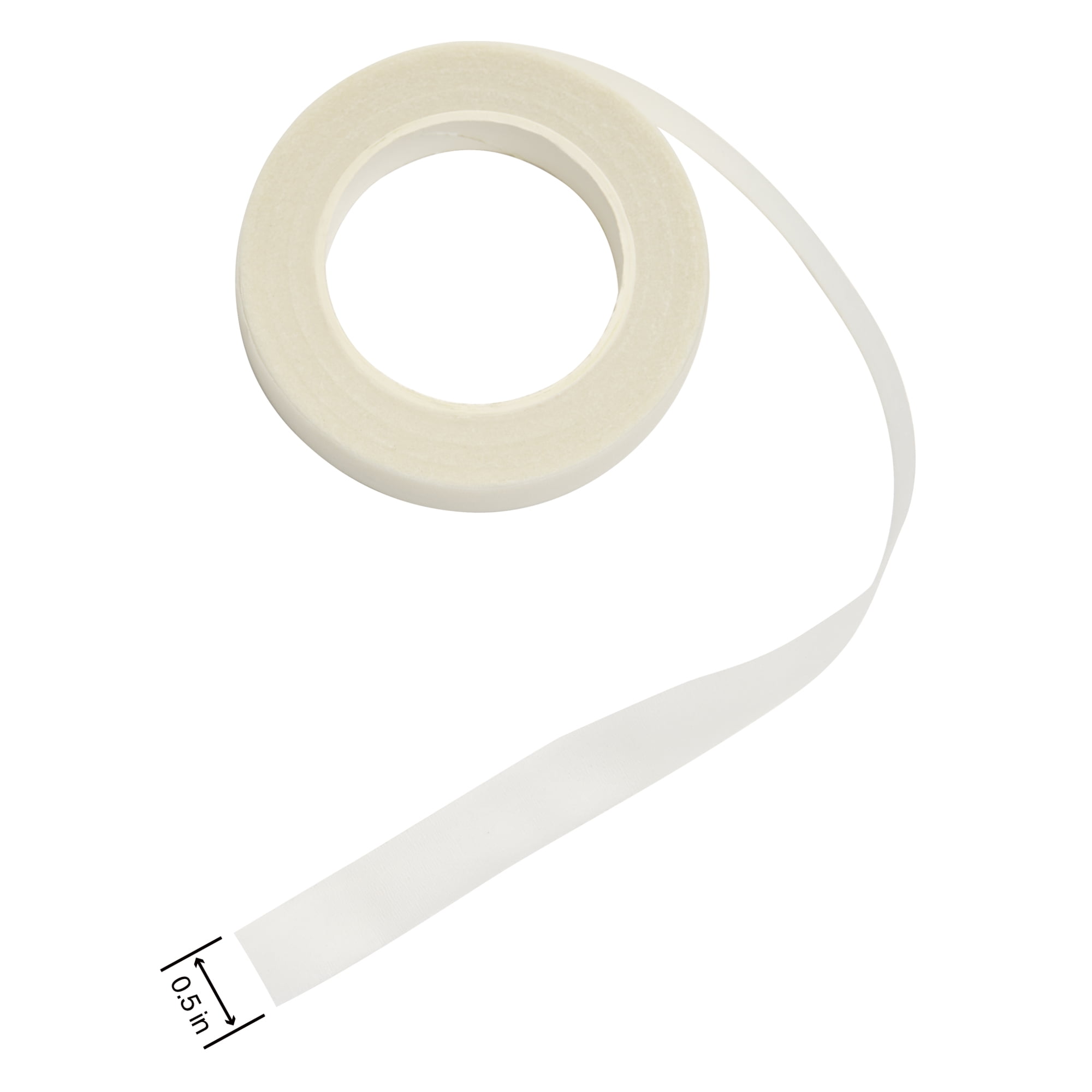 FloraCraft Floral Tape, 0.5 in x 60 ft, White, Paper, 1 Roll