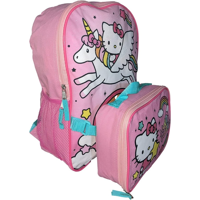 Hello Kitty 5 Piece Backpack & Lunch Box Set