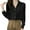 Black, variant on Blouses for Women Dressy Casual Elegant Long Sleeve Blouse, Smooth Lustrous Fabric Relaxed Fit, Classic Point Collar Front Buttons Comfortable Semi-Formal Wear