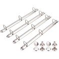 thumbnail image 2 of 4Pack Stainless Steel A4 Notebook 3-Ring Binder Mechanism D Rings Loose Leaf Binding Spines Combs for Organizers Planners, 2 of 4