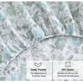 thumbnail image 3 of RUVANTI 100% Organic Cotton Sheets - California king Sheet Sets - 4 Piece Percale Weave Bedding, Crisp, Cooling, Breathable, Soft & Durable 16" Deep Pocket, Hotel Quality Sábanas - Cold Chrysanthemum, 3 of 8