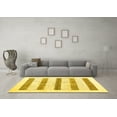 thumbnail image 3 of Ahgly Company Indoor Square Solid Yellow Modern Area Rugs, 8' Square, 3 of 4