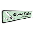 thumbnail image 3 of Flying Novelty Sign, Metal Wall Decor - 4x18 inches, 3 of 4