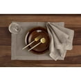 thumbnail image 3 of Solino Home Linen Placemats Set of 4 - Double Hemstitch Natural Placemats 14 x 19 Inch - 100% Pure Linen Table Place Mats for Spring, Easter, Mothers Day, 3 of 5