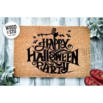 Happy Halloween Party Door Mat | Funny Doormat | Welcome Mat | Halloween Decor | Funny Door Mat | Home Doormat | Halloween Welcome Mat