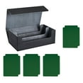 thumbnail image 1 of TISHITA Card Deck Box Can Holds 1200+ Cards Display Premium Sturdy Game Card Storage Black Gray Green, 1 of 8